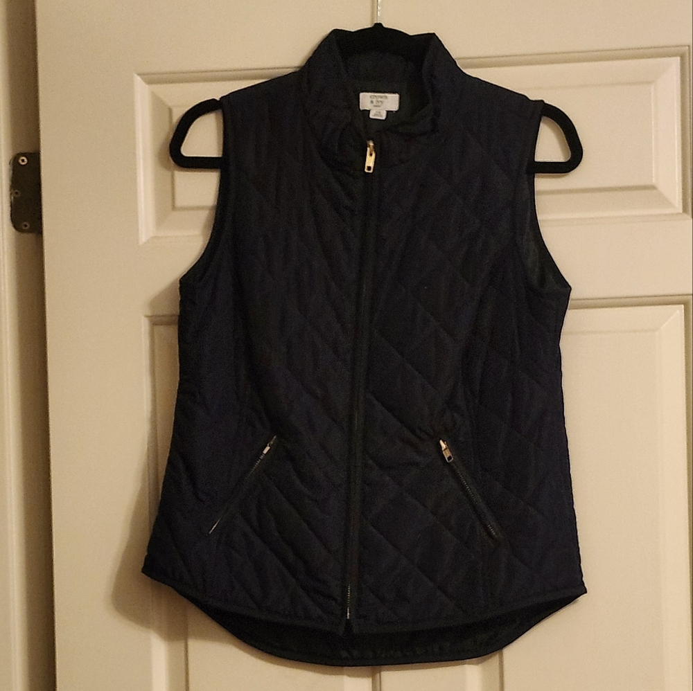 Crown &ivy dark blue vest M